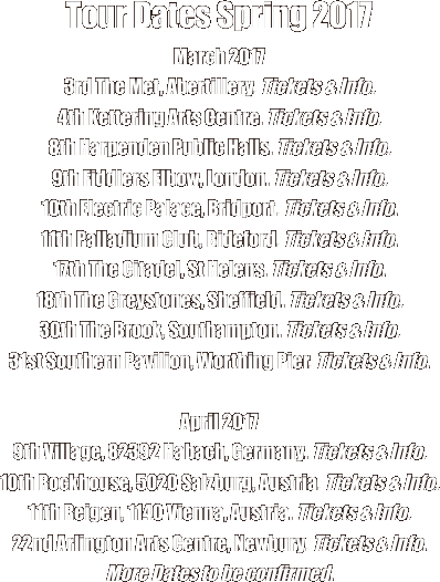 Tour Dates Spring 2017